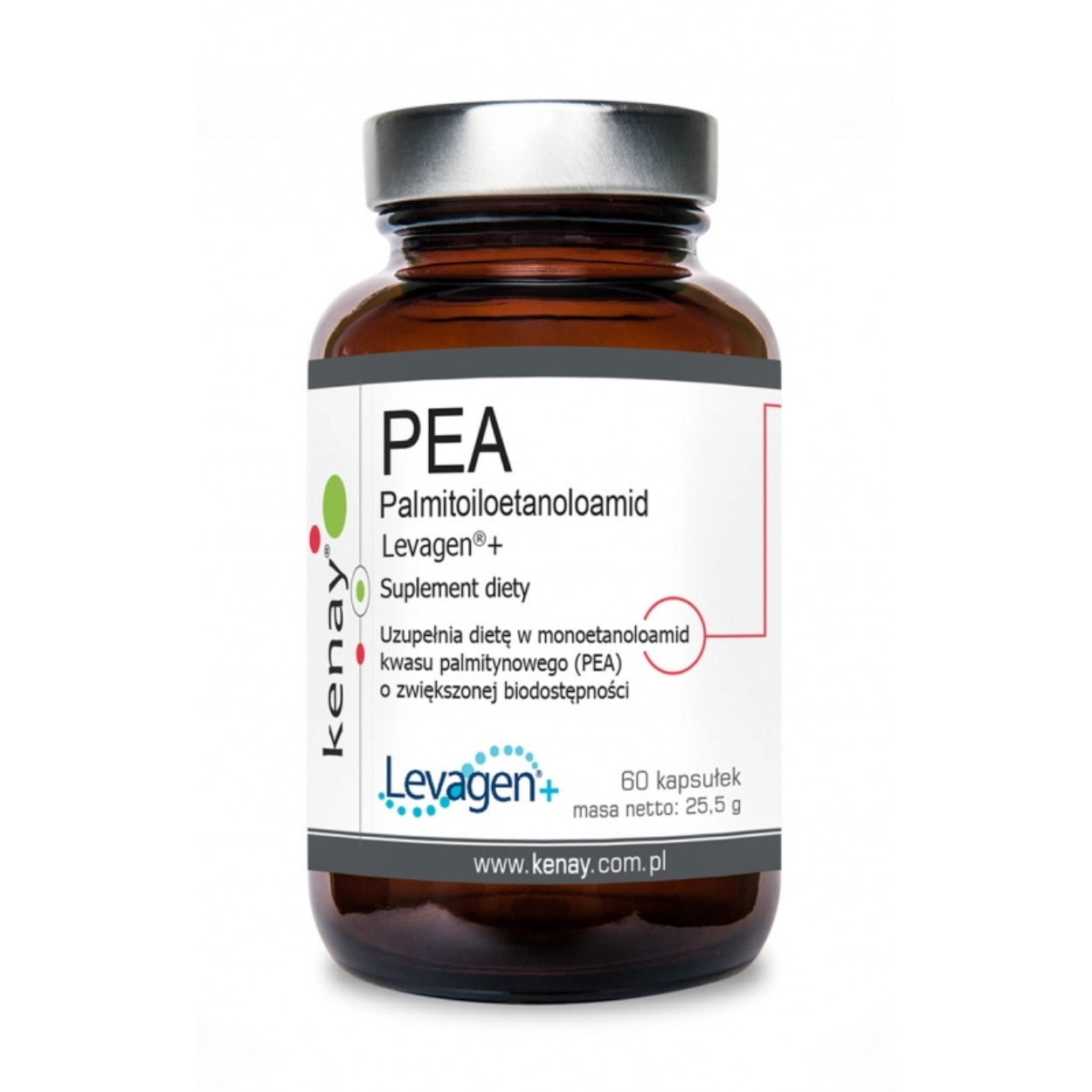 PEA Palmitoiloetanoloamid Levagen®+ (suplement diety) – 60 kapsułek