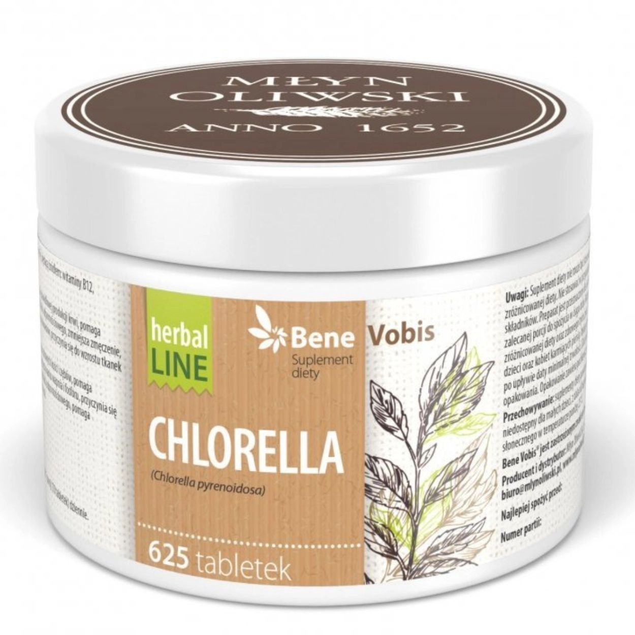 Chlorella Tabletki – 625 szt./ 250g