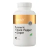 Butelka OstroVit Turmeric + Black Pepper + Ginger 90 tabletek - suplement diety