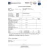 Certyfikat jakości suplementu Luteina & Zeaksantyna OptiLut® – raport z badań mikrobiologicznych i na obecność metali ciężkich